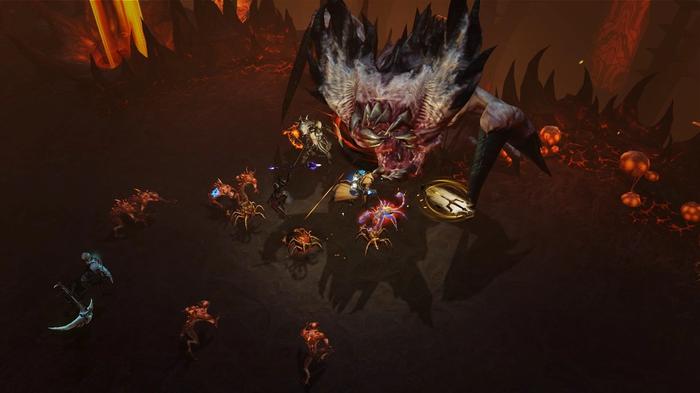 Screenshot of a battle in Diablo Immortal