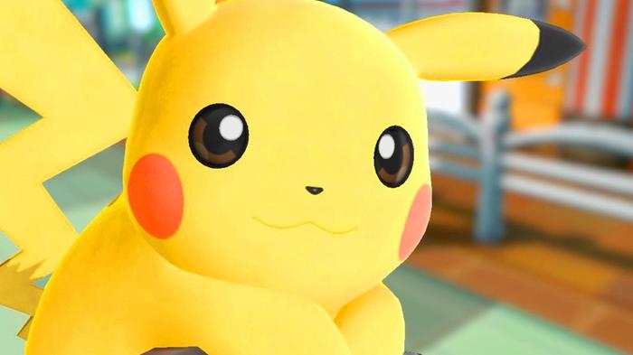 Pokémon Pinball DS Pikachu sitting and smiling 