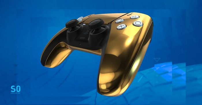 Gold PS5 controller