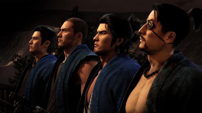 PS5 games coming out in 2023 Like a Dragon: Ishin characters looking ahead