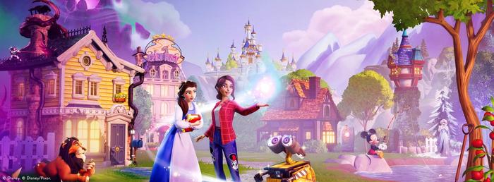 A woman surrounded by Disney characters - Disney Dreamlight Valley Game Initialization Error 7