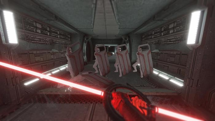 Four Stormtroopers with shields standing in your path - best Blade and Sorcery mods