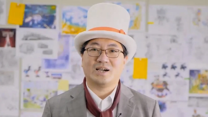 yuji naka sonic co-creator arrested insider trading the legendary creator addresses fans with a balan hat.
