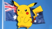 pokemon gen 10 setting australia pikachu stands in front of the australian flag