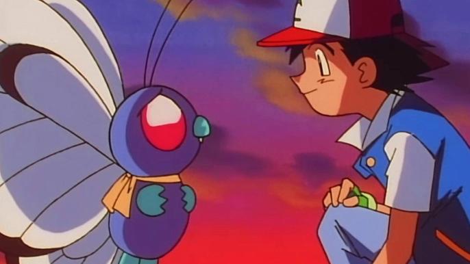 fan recreates saddest pokemon anime moment scarlet and violet two butterfree share a moment 