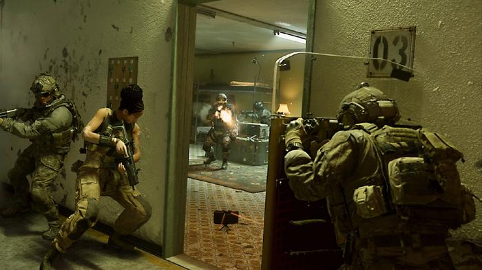 call of duty modern warfare 2 sales entering a room with a shield
