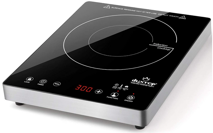Best portable cooktop - Duxtop black induction cooktop