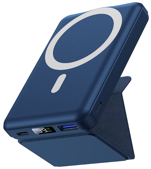 Best budget power bank - Yiisonger blue wireless magnetic power bank