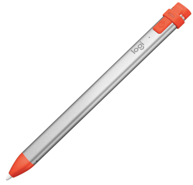 Best Apple Pencil alternative - Logitech crayon orange and grey 