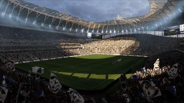 Tottenham Hotspur stadium on match day - FIFA 23 vs eFootball 23