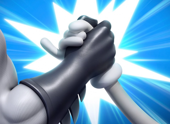 Batman arm wrestling Bugs Bunny - MultiVersus mods