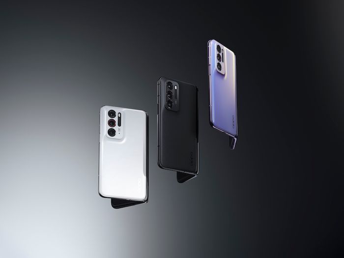Oppo Find N Foldable Colours - white, black and purple